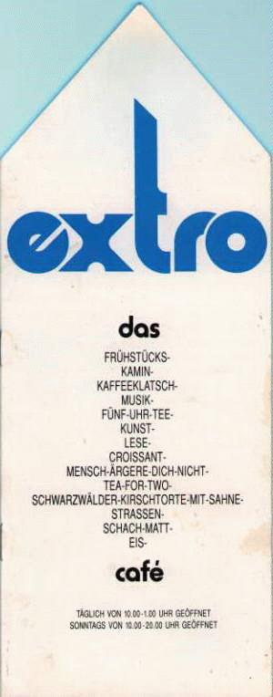Speisekarte | Extro | Außenansicht